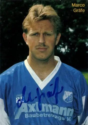 Autogrammkarte Fußballer Marco Gräfe, VfB Leipzig, Autogramm