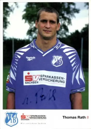 Autogrammkarte Fußballer Thomas Rath, VfB Leipzig, Autogramm