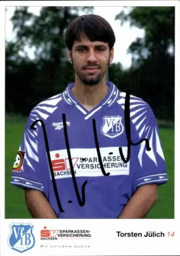 Autogrammkarte Fußballer Torsten Jülich, VfB Leipzig, Autogramm