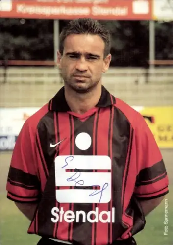 Autogrammkarte Fußballer Sylvio Demuth, 1. FC Lok Stendal, Autogramm