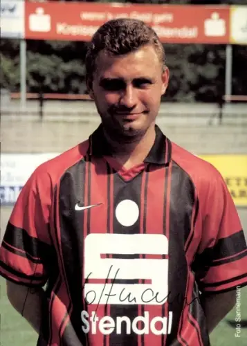 Autogrammkarte Fußballer Markus Hoffmann, 1. FC Lok Stendal, Autogramm