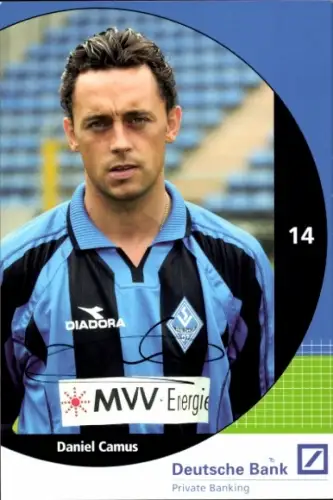 Autogrammkarte Fußballer Daniel Camus, SV Waldhof Mannheim 07, Autogramm
