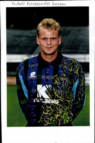 Autogrammkarte Fußballer Ralf Kircheis, FSV Zwickau, Autogramm