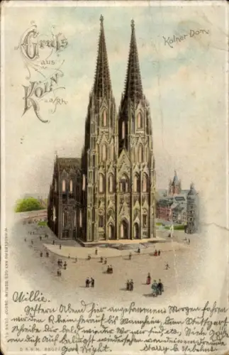 Litho Köln am Rhein, Dom