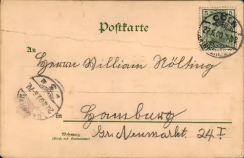 Litho Köln am Rhein, Dom