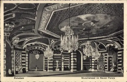 Ak Potsdam, Muschelsaal im Neuen Palais