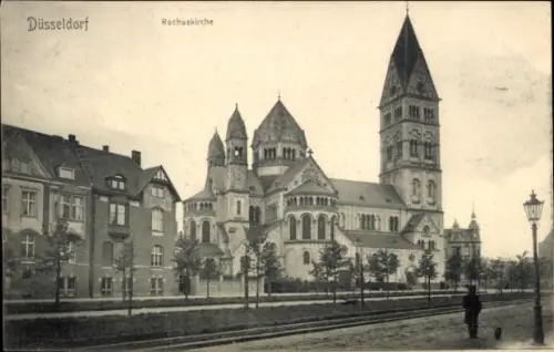 Ak Düsseldorf am Rhein, Rochuskirche