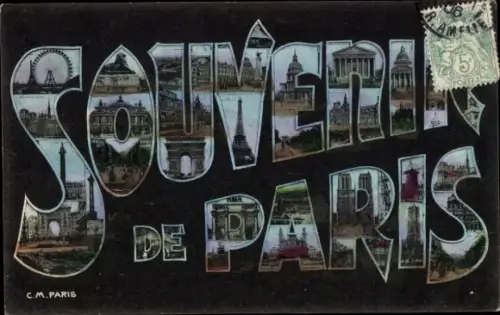 Buchstaben Ak Paris, Ortsansichten