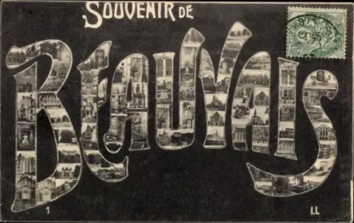 Buchstaben Ak Beauvais Oise, Ortsansichten