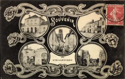 Ak Vieillevigne Loire Atlantique, Ortsansichten