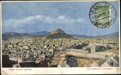 Ak Athen Griechenland, vue generale