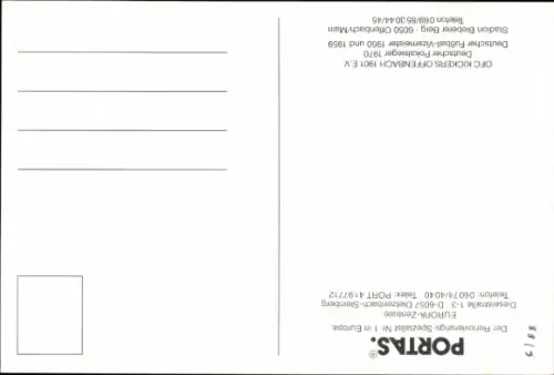 Autogrammkarte Fußballer Ralf Hahn, Kickers Offenbach, Autogramm