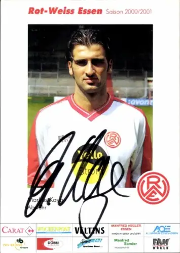 Autogrammkarte Fußballer Markus Kaya, Rot Weiss Essen, Autogramm