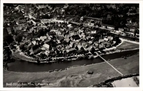 Ak Hitzacker an der Elbe, Fliegeraufnahme