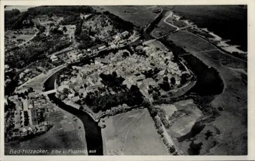 Ak Hitzacker an der Elbe, Fliegeraufnahme
