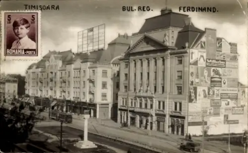 Foto Ak Timișoara Temesvár Temeswar Rumänien, Bul. Reg. Ferdinand