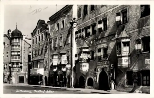 Ak Rattenberg am Inn Tirol,  Gasthof Adler, CAFE, T-CAFE
