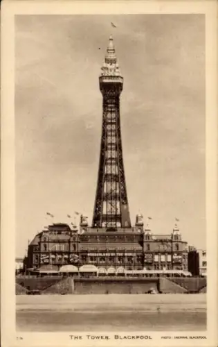 Ak Blackpool Lancashire England, The Tower
