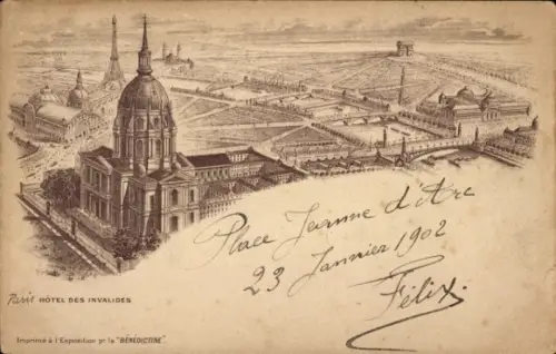 Litho Paris VII, Hôtel des Invalides