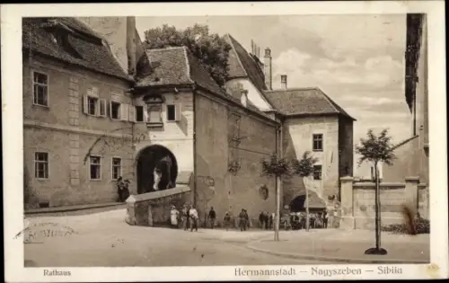 Ak Sibiu Nagyszeben Hermannstadt Rumänien, Rathaus