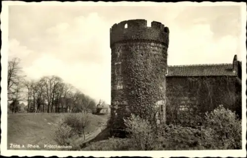 Ak Zons Dormagen Niederrhein, Krötchenturm