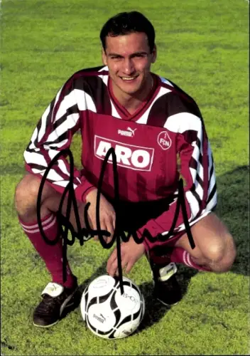 Autogrammkarte Fußballer Christian Möckel, 1. FC Nürnberg, Autogramm