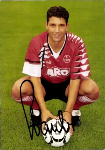 Autogrammkarte Fußballer Oliver Straube, 1. FC Nürnberg, Autogramm