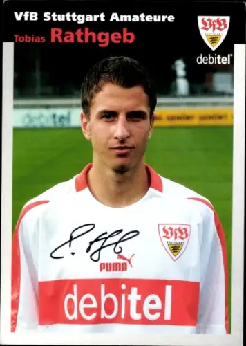 Autogrammkarte Fußballer Tobias Rathgeb, VfB Stuttgart, Autogramm