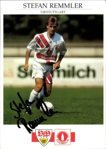 Autogrammkarte Fußballer Stefan Remmler, VfB Stuttgart, Autogramm