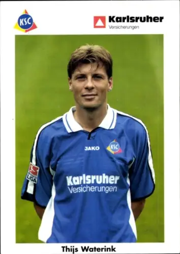 Autogrammkarte Fußballer Thijs Waterink, Karlsruher SC