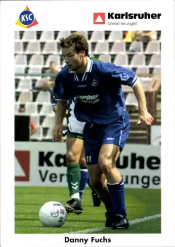 Autogrammkarte Fußballer Danny Fuchs, Karlsruher SC