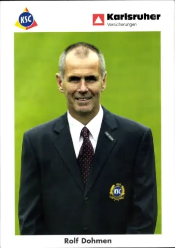Autogrammkarte Manager Rolf Dohmen, Karlsruher SC