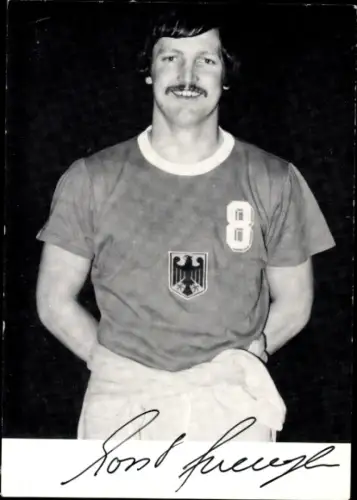 Autogrammkarte Sportler, Autogramm