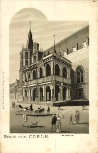 Ak Cöln Köln am Rhein, Rathaus
