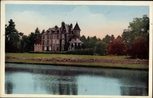 Ak Foupchambault Nièvre, Château de la Garenne, Schlossblick