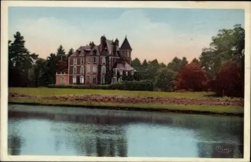 Ak Foupchambault Nièvre, Château de la Garenne, Schlossblick