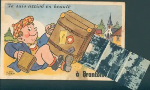 Leporello Ak Brantôme Dordogne, Teilansichten