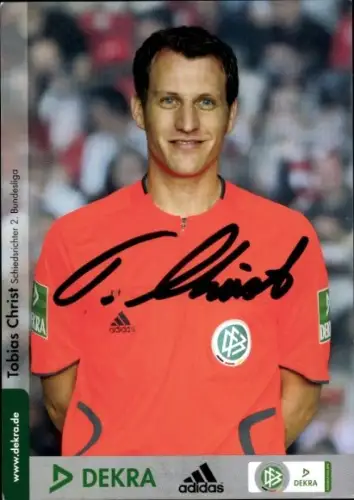 Autogrammkarte DFB Schiedsrichter Tobias Christ, Autogramm