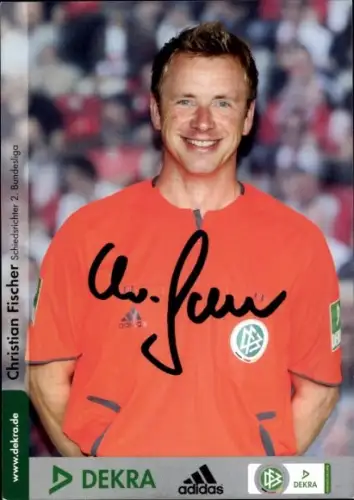 Autogrammkarte DFB Schiedsrichter Christian Richter, Autogramm
