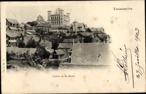 Ak Antananarivo Tananarive Madagaskar, Palais de la Reine,   Gebäude, 