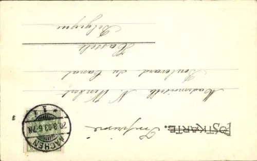 Ak Aachen,  Rathaus, Rückansicht