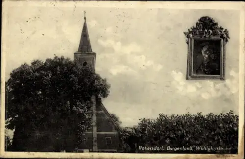 Ak Rattersdorf Mannersdorf an der Rabnitz Burgenland, Wallfahrtskirche