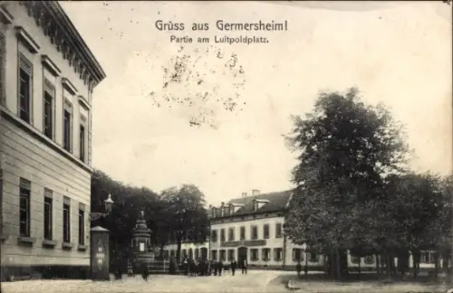 Ak Germersheim am Rhein, Gruss aus  Partie am Luitpoldplatz
