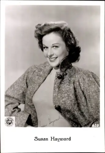 Ak Schauspielerin Susan Hayward, Portrait