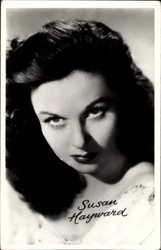 Ak Schauspielerin Susan Hayward, Portrait
