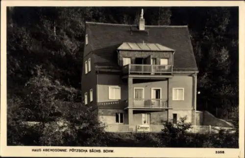 Ak Pötzscha Wehlen an der Elbe Sachsen, Haus Abendsonne