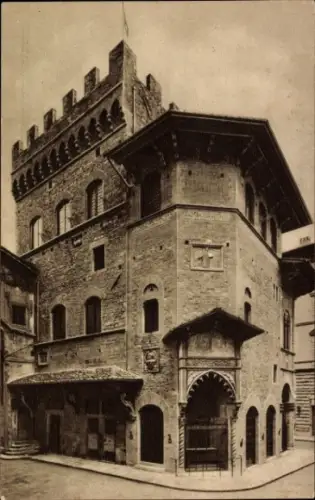 Ak Firenze Florenz Toscana, Palazzo dell'Arte della Lana, Renaissance-Stil, restauriert,  Archite