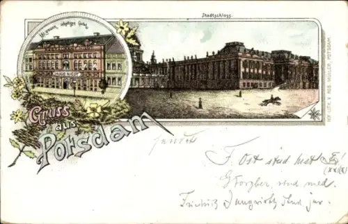 Litho Potsdam, Stadtschloss, Restaurant Niedt