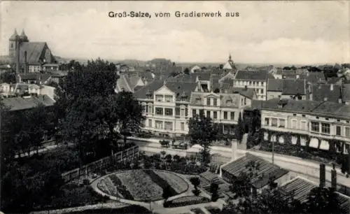 Ak Groß Salze Salzelmen Schönebeck an der Elbe, Blick vom Gradierwerk
