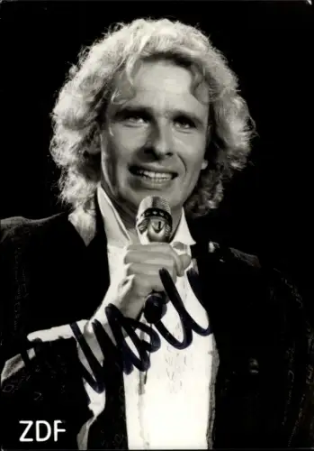 Ak Schauspieler und Moderator Thomas Gottschalk, Portrait, ZDF, Autogramm